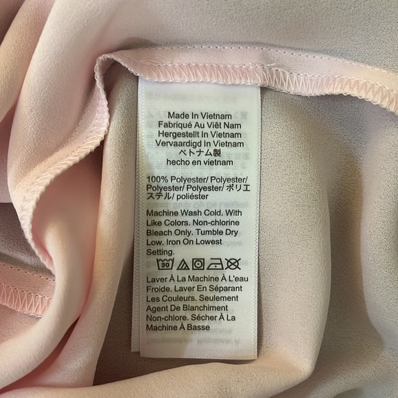 NWOT J.Crew Factory | Tie-front sleeveless blouse | Light Pink | Size M - Picture 13 of 14
